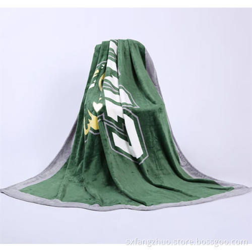 wholesale 100% polyester design customized micro flannel print blanket